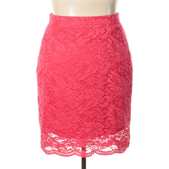 torrid Dresses & Skirts - ＊＊SOLD＊＊　
Torrid Red Lace Pencil Skirt